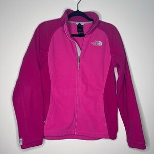 The North Face Two-Tone Pink Full-Zip Fleece Jacket
